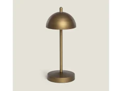 Lámpara de Mesa LED Portátil para Exterior Metal con Batería Recargable Pirinoa Latón