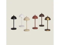 Lámpara de Mesa LED Portátil para Exterior Metal con Batería Recargable Pirinoa Latón
