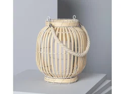 Lámpara de Mesa LED Portátil para Exterior Ratán Dragonera Natural