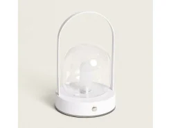 Lámpara de Mesa LED Portátil con Batería USB Recargable Olena Blanco