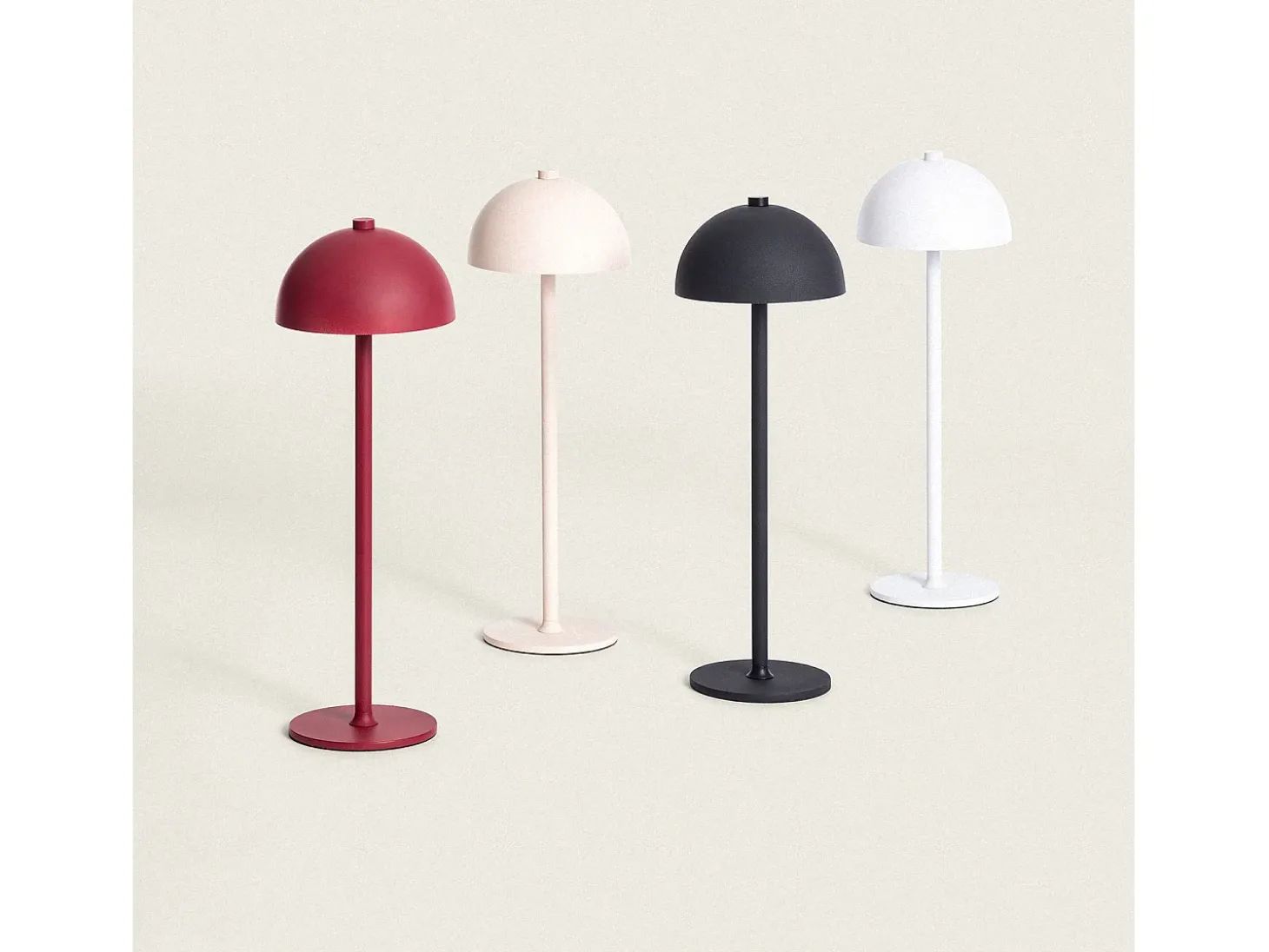 Lámpara de Mesa LED Portátil con Batería USB Recargable Kael Blanco