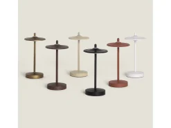 Lámpara de Mesa LED Portátil para Exterior Metal con Batería Recargable Milevani Beige