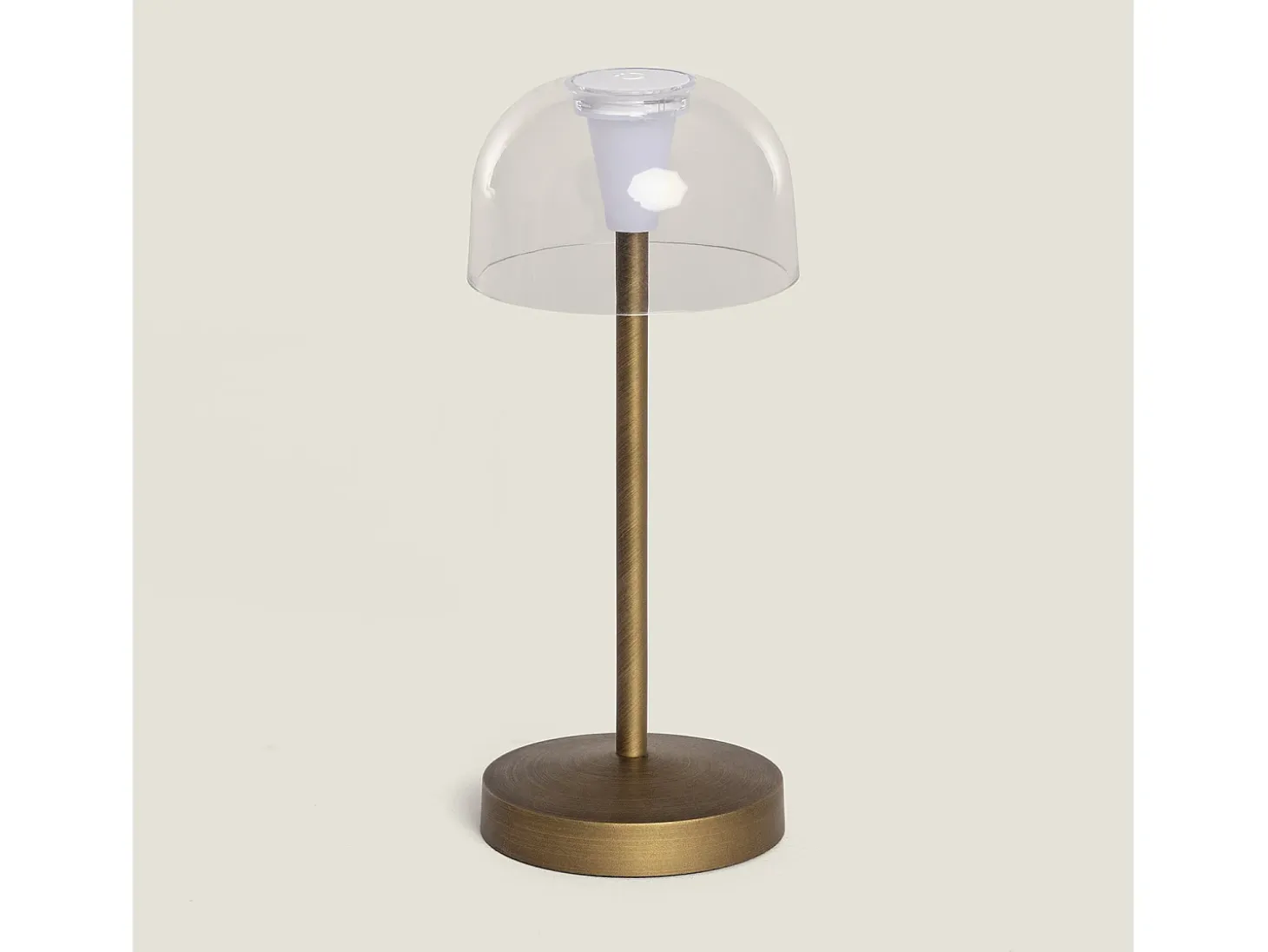 Lámpara de Mesa LED Portátil para Exterior Metal con Batería Recargable Lendora Latón