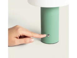 Lámpara de Mesa LED Portátil con Batería USB Recargable Leta Verde Oliva
