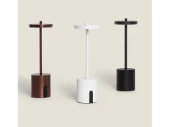 Lámpara de Mesa LED Portátil para Exterior Metal con Batería Recargable Jawania Bronce