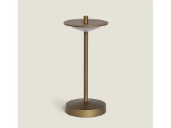 Lámpara de Mesa LED Portátil para Exterior Metal con Batería Recargable Estepona Latón