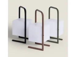 Lámpara de Mesa LED Portátil para Exterior con Batería USB Recargable Tiber Negro