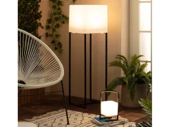 Lámpara de Mesa LED Portátil para Exterior con Batería USB Recargable Tiber Negro