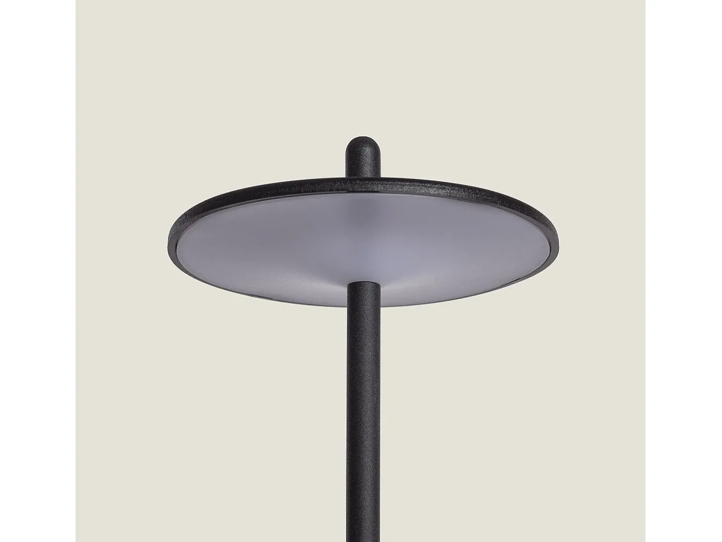 Lámpara de Mesa LED Portátil para Exterior Metal con Batería Recargable Milevani Negro