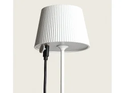 Lámpara de Mesa LED Portátil para Exterior Aluminio con Batería Recargable Willox Blanco
