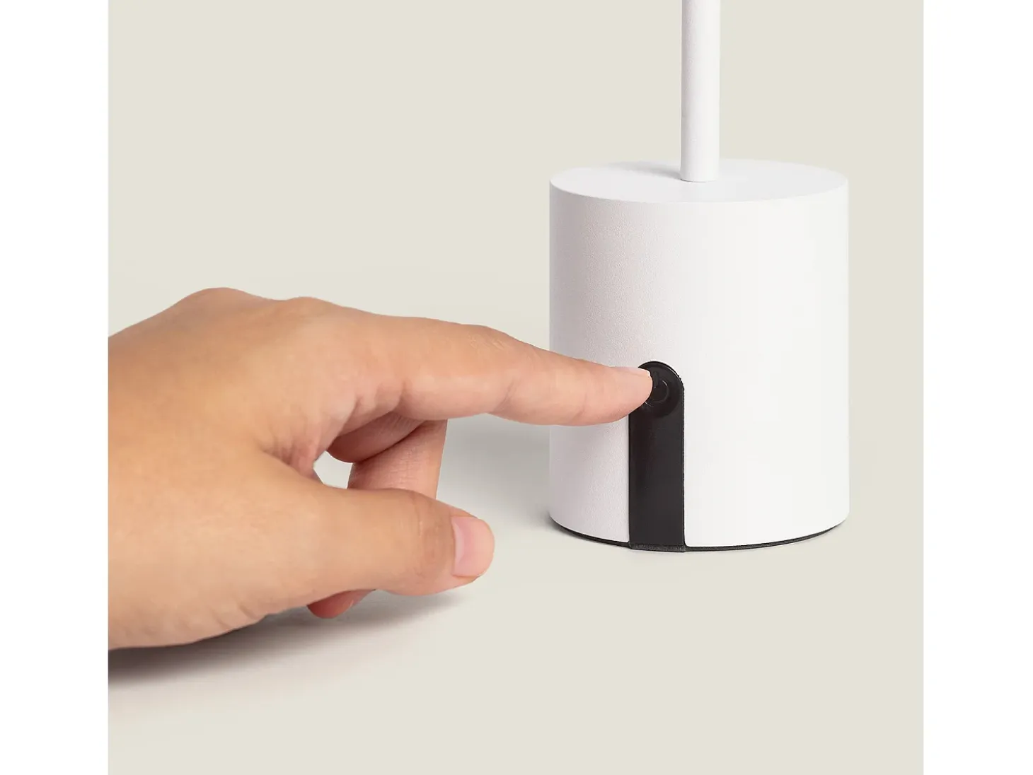 Lámpara de Mesa LED Portátil para Exterior Metal con Batería Recargable Jawania Blanco