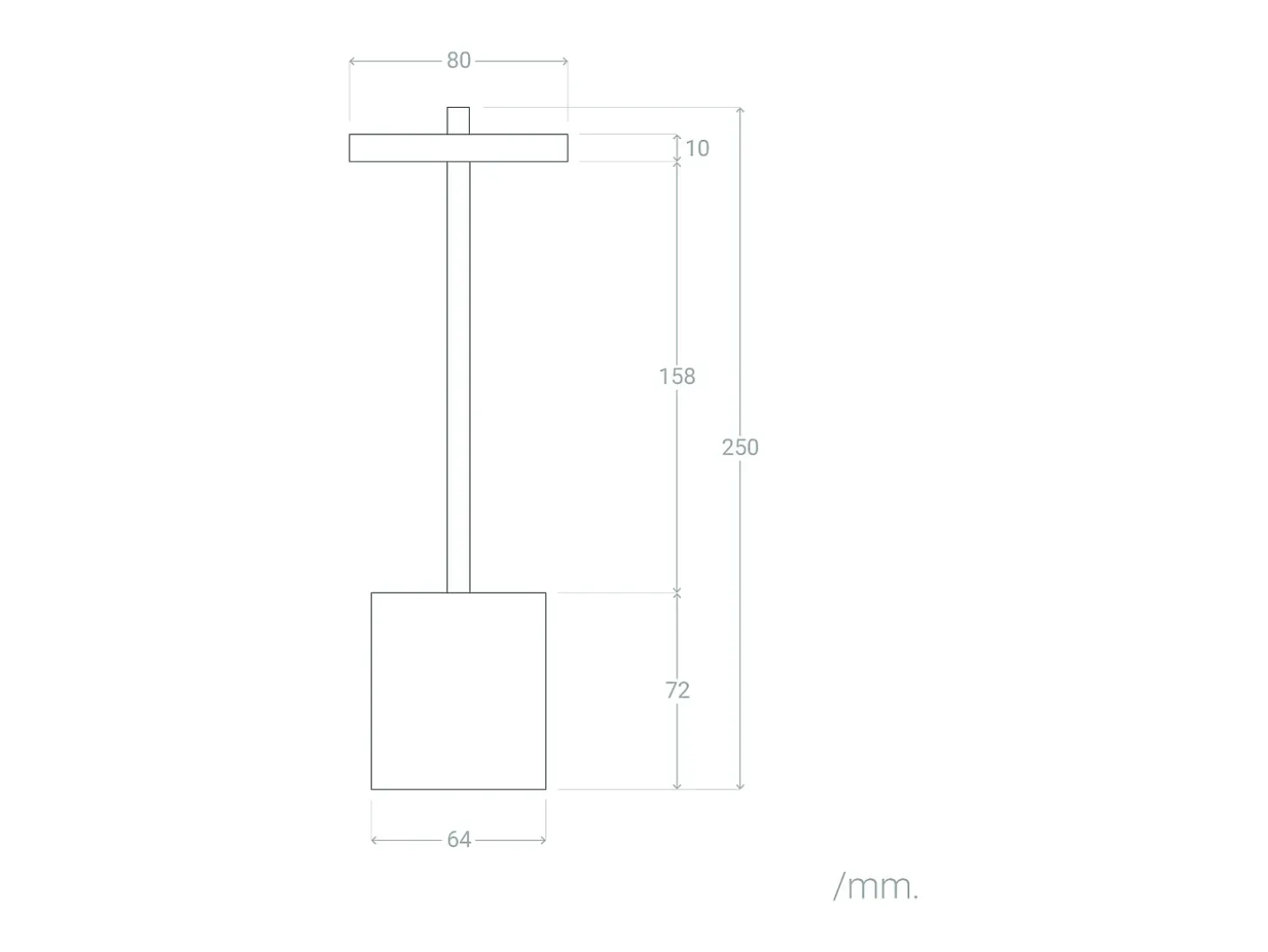 Lámpara de Mesa LED Portátil para Exterior Metal con Batería Recargable Jawania Blanco