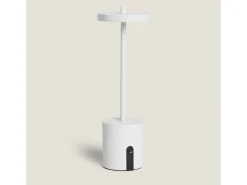Lámpara de Mesa LED Portátil para Exterior Metal con Batería Recargable Jawania Blanco