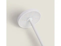 Lámpara de Mesa LED Portátil para Exterior Metal con Batería Recargable Jawania Blanco