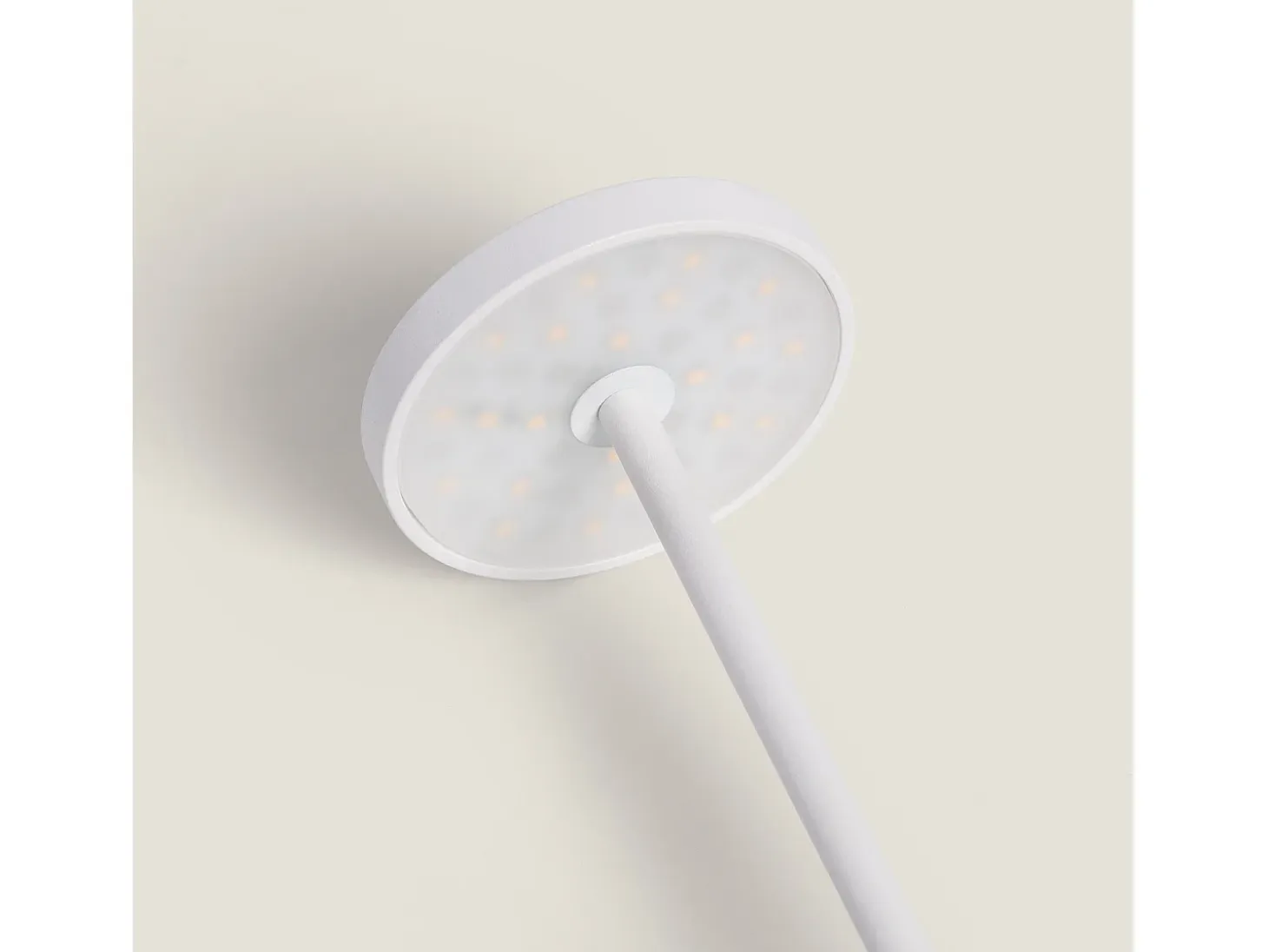 Lámpara de Mesa LED Portátil para Exterior Metal con Batería Recargable Jawania Blanco