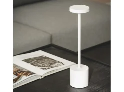 Lámpara de Mesa LED Portátil con Batería USB Recargable Zimba Blanco