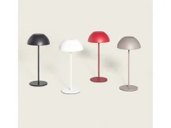 Lámpara de Mesa LED Portátil Exterior con Batería USB Recargable Mugla Blanco