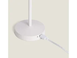 Lámpara de Mesa LED Portátil para Exterior Metal con Batería Recargable Pirinoa Blanco