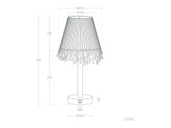 Lámpara de Mesa LED Portátil Madera con Batería USB Recargable Soure Natural
