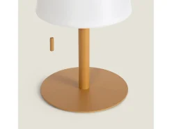 Lámpara de Mesa LED Portátil para Exterior Aluminio con Batería Recargable Epinay Camel