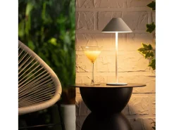 Lámpara de Mesa LED Portátil para Exterior con Batería USB Recargable Kivuli Negro