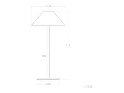 Lámpara de Mesa LED Portátil para Exterior con Batería USB Recargable Kivuli Negro