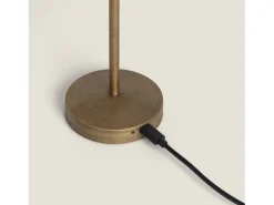 Lámpara de Mesa LED Portátil para Exterior Metal con Batería Recargable Milevani Latón