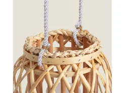 Lámpara de Mesa LED Ratán Big Alejandría Natural