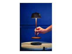 Lámpara de mesa LED recargable y regulable Zafferano CIRCE Corten