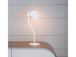 Lámpara de mesa LED recargable y regulable Zafferano SUPER O White