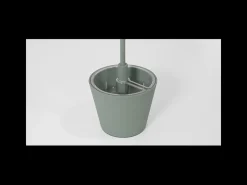 Lámpara de mesa LED recargable y regulable Poldina Reverso Sand con duración de batería de hasta 12 horas. IP65 para exteriores