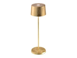 Lámpara de mesa LED recargable y regulable Olivia Pro Gold Leaf