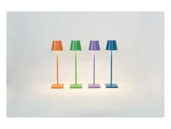 Lámpara de mesa LED recargable y regulable Poldina Pro Micro Lila con batería de hasta 12 horas