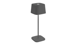 Lámpara de mesa LED recargable y regulable Ofelia Pro gris oscuro