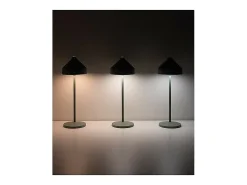 Lámpara de mesa LED recargable y regulable Zafferano AMELIE Black