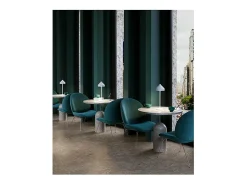 Lámpara de mesa LED recargable y regulable Zafferano AMELIE White