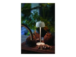 Lámpara de mesa LED recargable y regulable color blanco Zafferano CIRCE