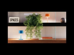 Lámpara de mesa LED recargable y regulable Olivia pro mini color lila