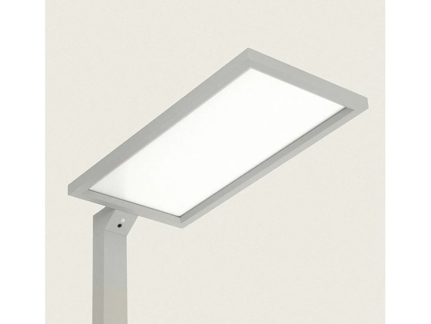 Lámpara de Mesa LED 70W con Abrazadera Aluminio Regulable Dos Caras con Detector de Movimiento SupremLight 3 Gris
