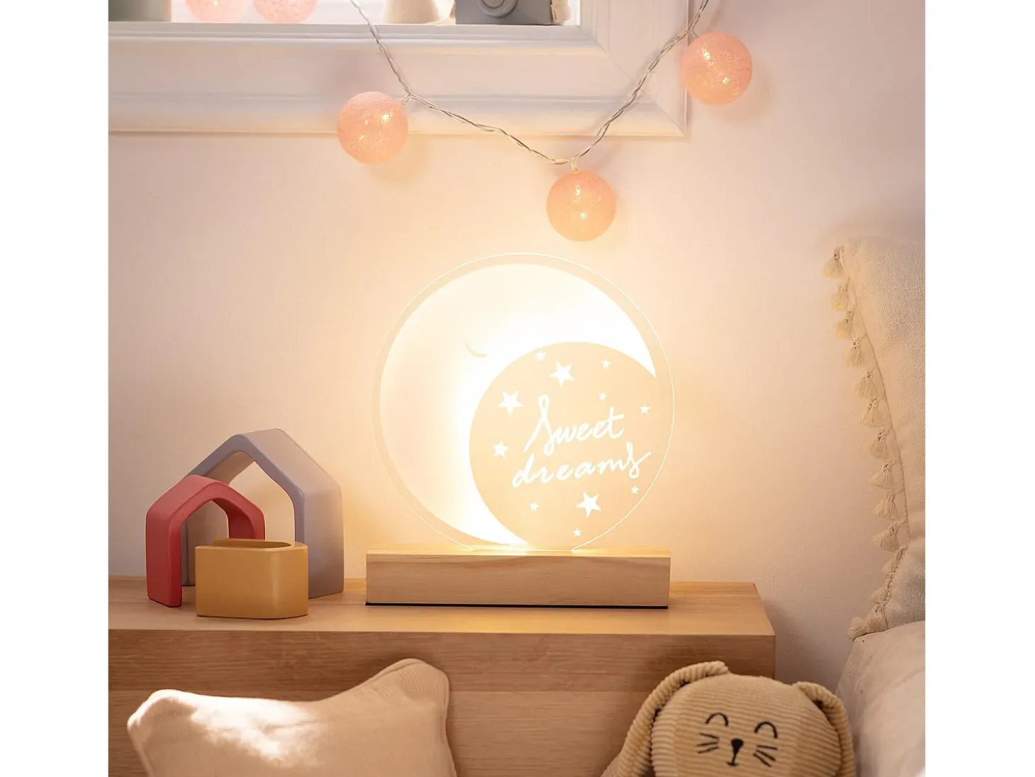 Lámpara de Mesa LED 5W Infantil Melunis 4000K Blanco Neutro