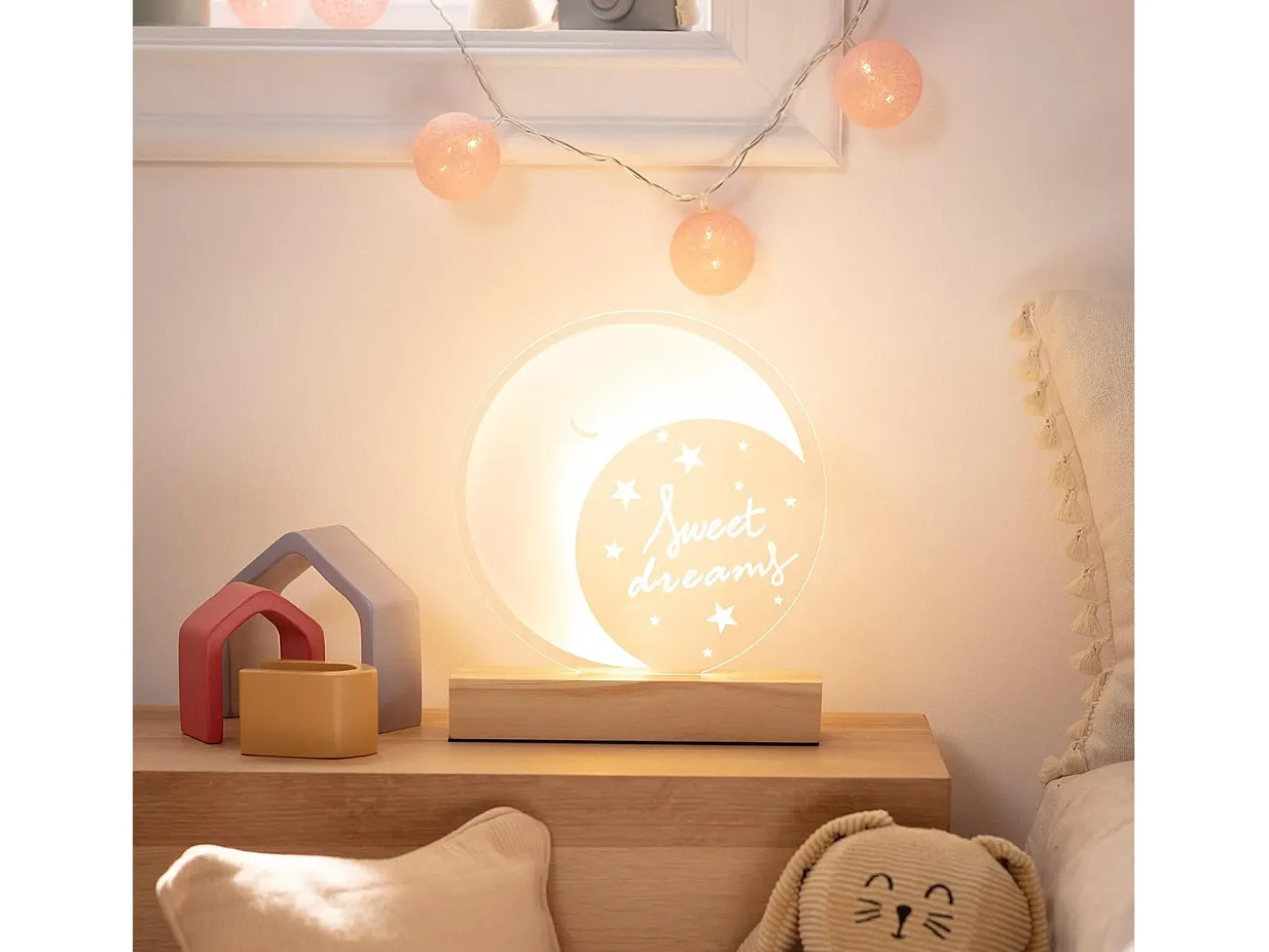 Lámpara de Mesa LED 5W Infantil Melunis 4000K Blanco Neutro
