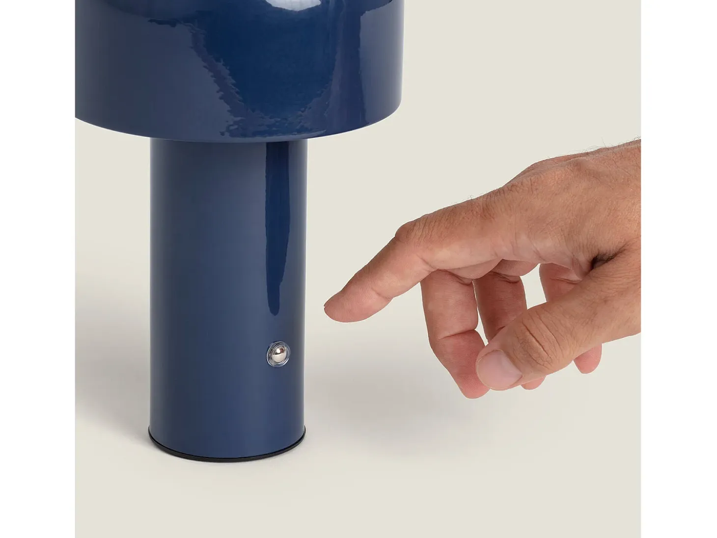Lámpara de Mesa LED 2W Portátil Metal con Batería USB Recargable Zaipi Azul