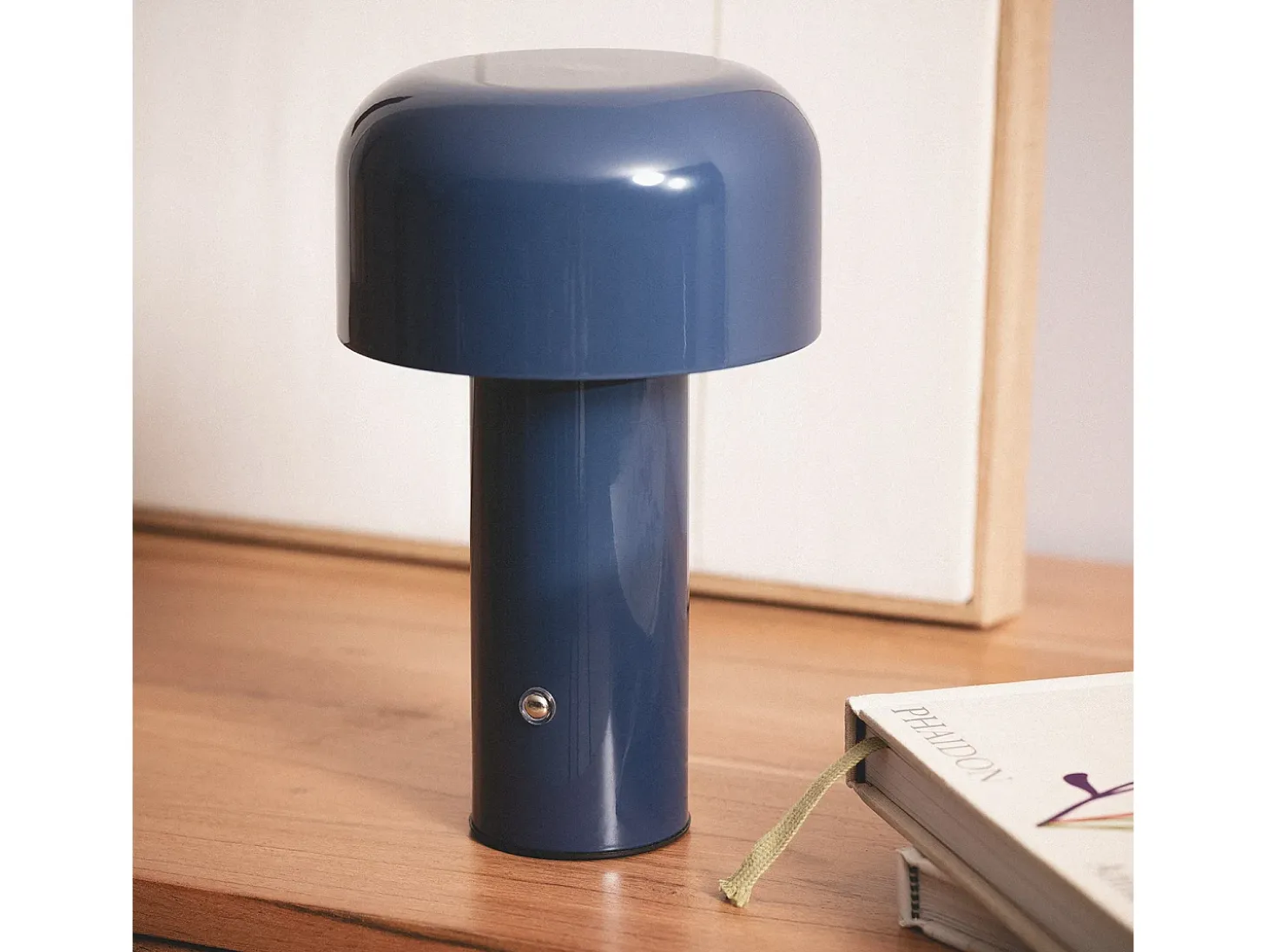 Lámpara de Mesa LED 2W Portátil Metal con Batería USB Recargable Zaipi Azul