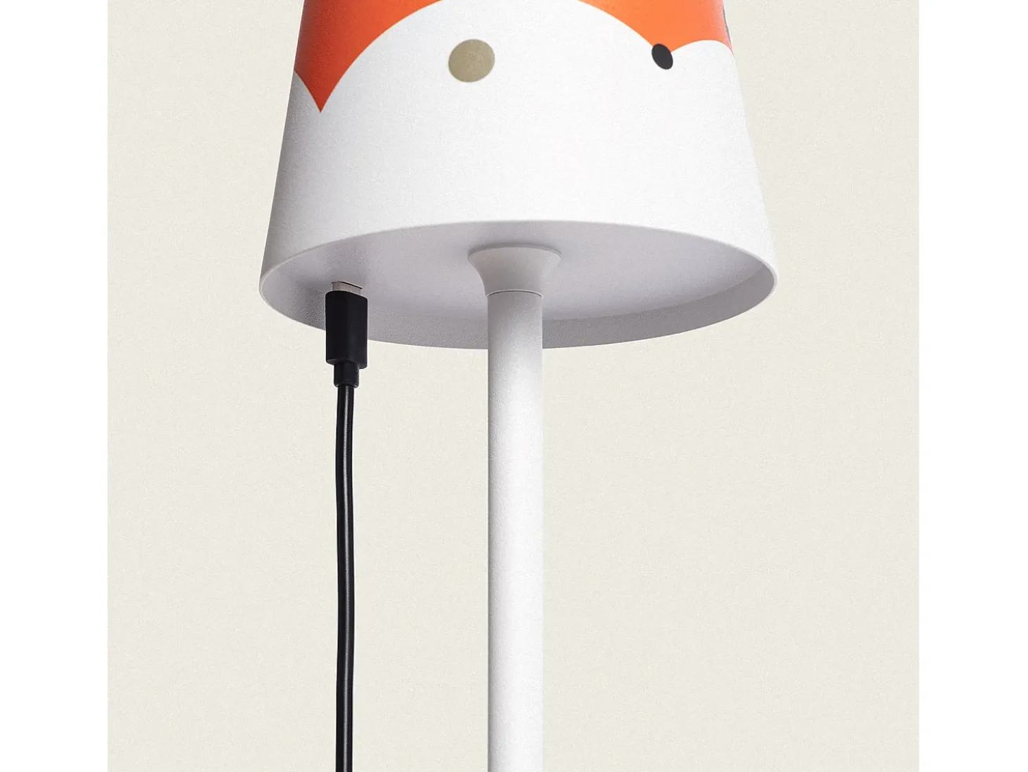 Lámpara de Mesa LED 3W Portátil de Metal con Batería USB Recargable Anisa Naranja