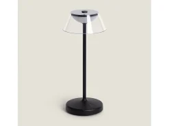 Lámpara de Mesa LED 3W Portátil con Batería USB Recargable Dipley Negro