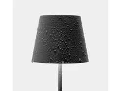 Lámpara de mesa LED Zafferano Poldina Pro Azul Avio recargable regulable hasta 12 h IP65 apta exterior