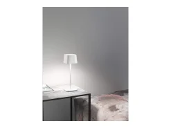 Lámpara de mesa LED Zafferano Ofelia Pro Sage, recargable y regulable - 2200-2700-3000K - potencia máxima 9h