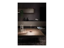 Lámpara de mesa LED Zafferano Swap Pro Corten, recargable y regulable, 2200-2700-3000K - 9h de potencia máxima