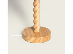 Lámpara de Mesa Madera Moorea Blanco