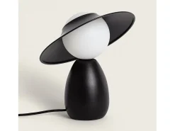 Lámpara de Mesa Madera Raisa Negro